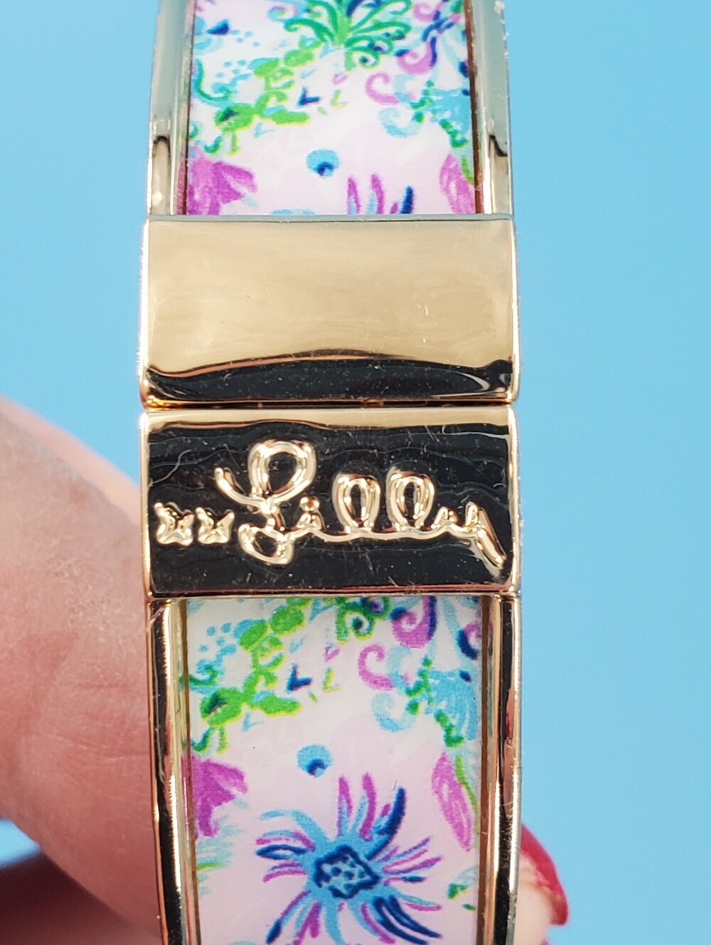 Lilly Pulitzer clasp bangle bracelet